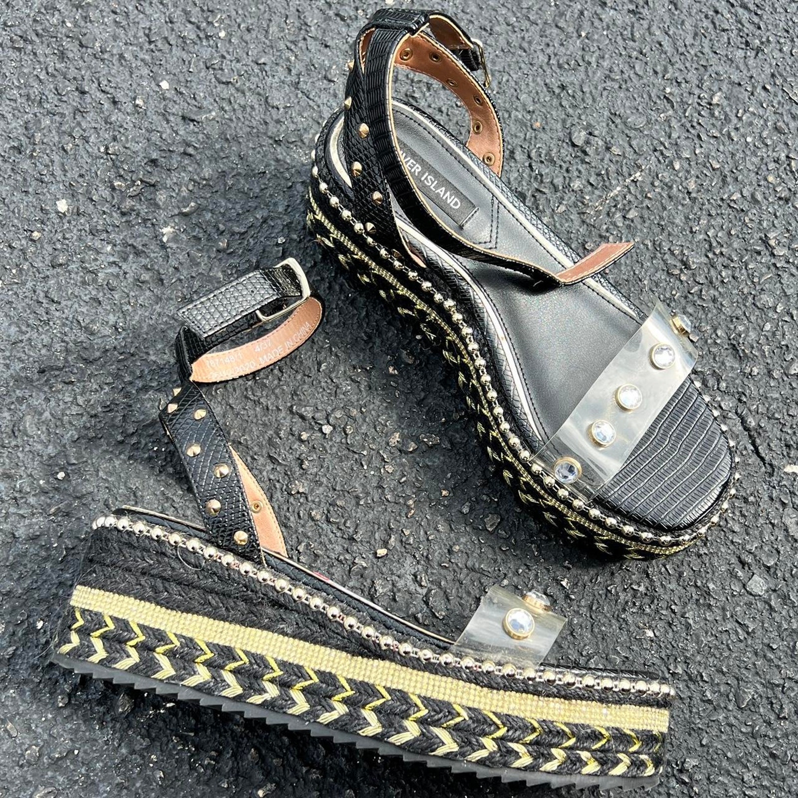 River Island Platform Sandals Brand New Never Worn